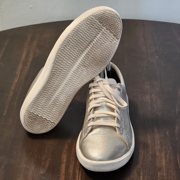 Cole Haan Grand Crosscourt Womens 5.5B Gold Lace Up Casual Sneakers - Picture 6 of 14